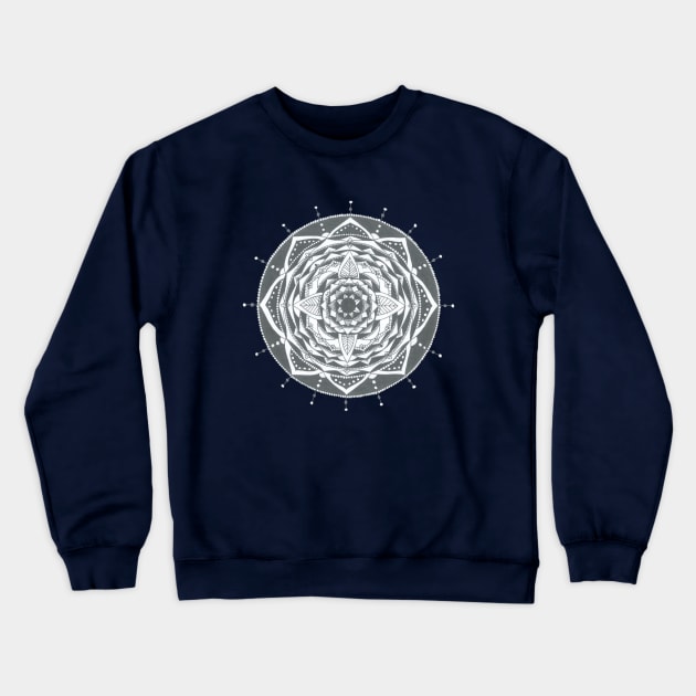 black mandala Crewneck Sweatshirt by annaandron